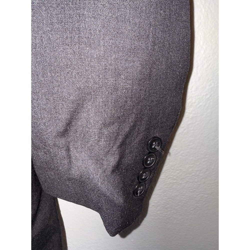 Calvin Klein Men's Charcoal Gray Slim Fit 100% Wool Blazer Suit Jacket 38R - Picture 6 of 13